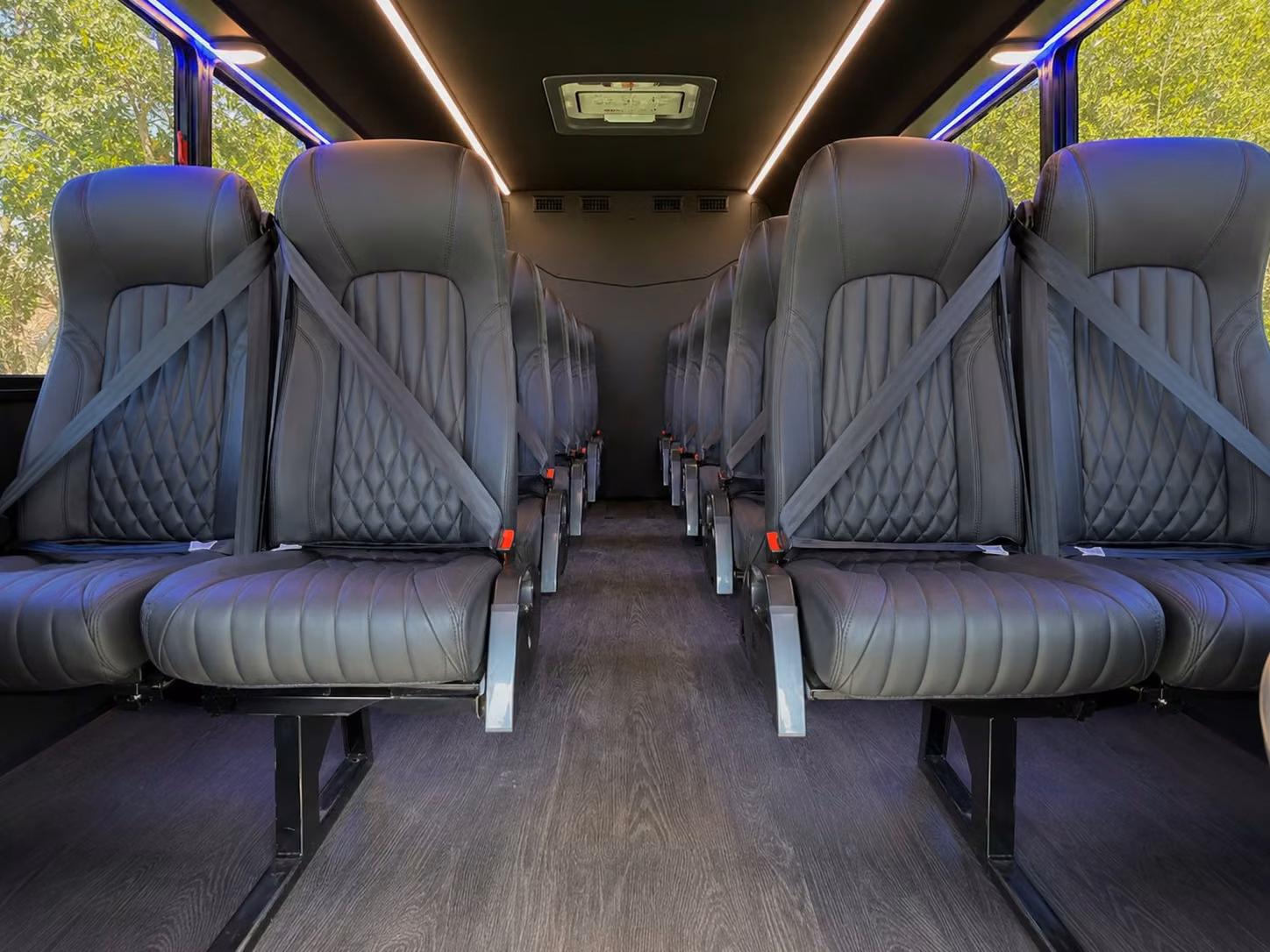 18 passenger minibus inside