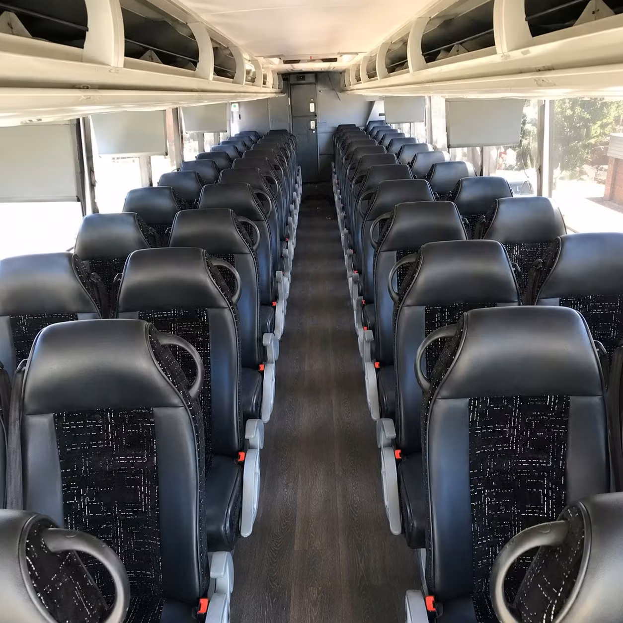 buena park charter bus rental interior